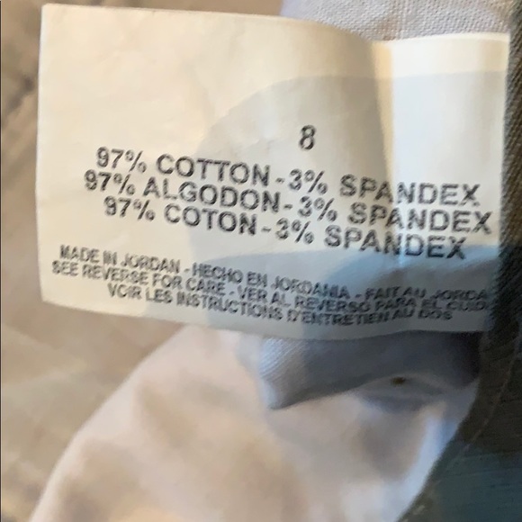 🔥3/$10 Jeanstar 8 cuff shorts light olive green - Picture 3 of 6